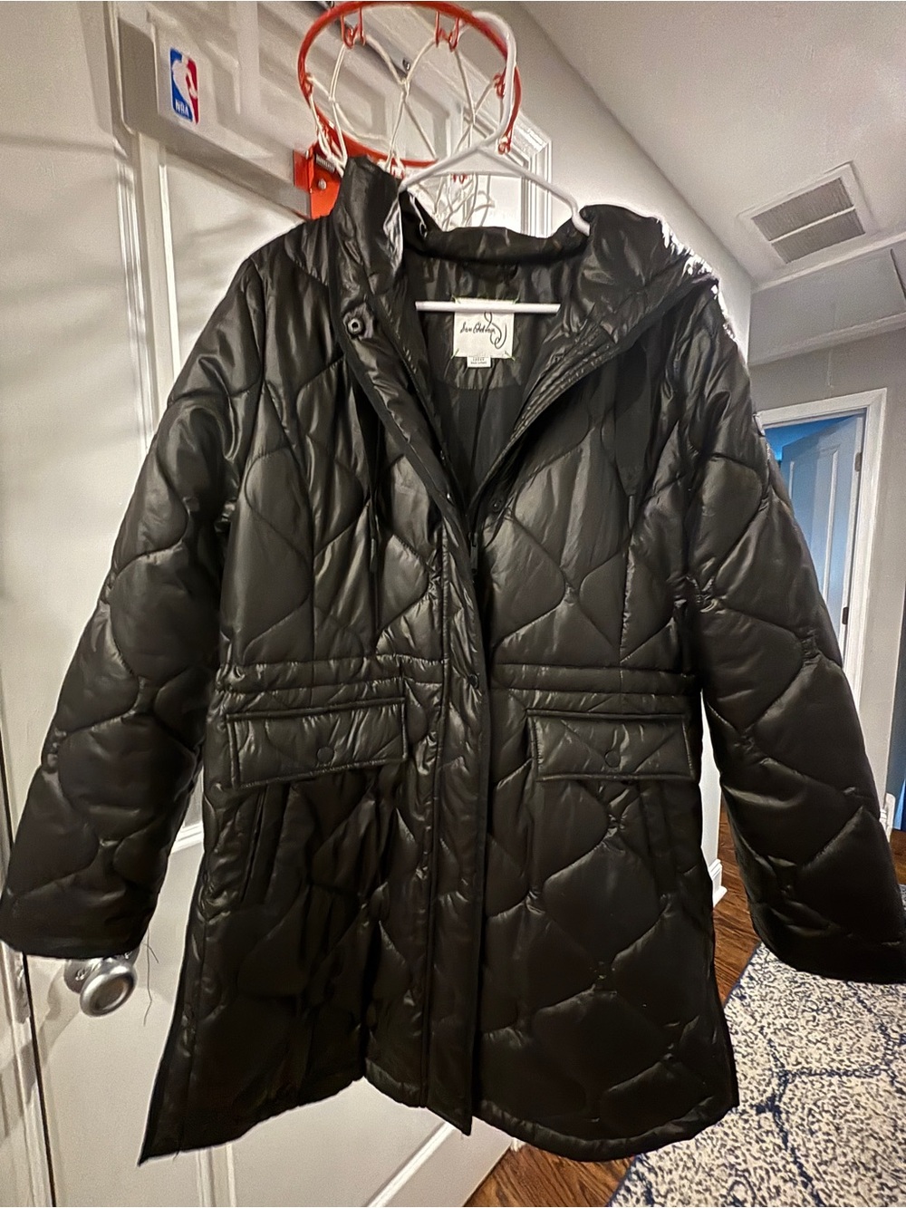 Sam Edelman Black Quilted Puffer Coat